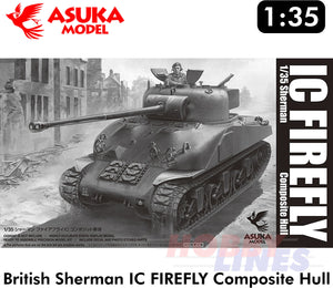 British Sherman IC FIREFLY Composite Hull Medium Tank WWII 1:35 kit ASUKA 35044