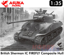 Load image into Gallery viewer, British Sherman IC FIREFLY Composite Hull Medium Tank WWII 1:35 kit ASUKA 35044
