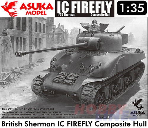 British Sherman IC FIREFLY Composite Hull Medium Tank WWII 1:35 kit ASUKA 35044