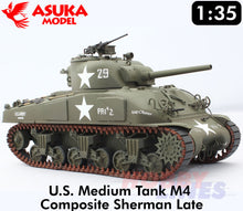 Load image into Gallery viewer, M4 Composite Sherman late LAST CHANCE US Medium Tank WWII 1:35 kit ASUKA 35049
