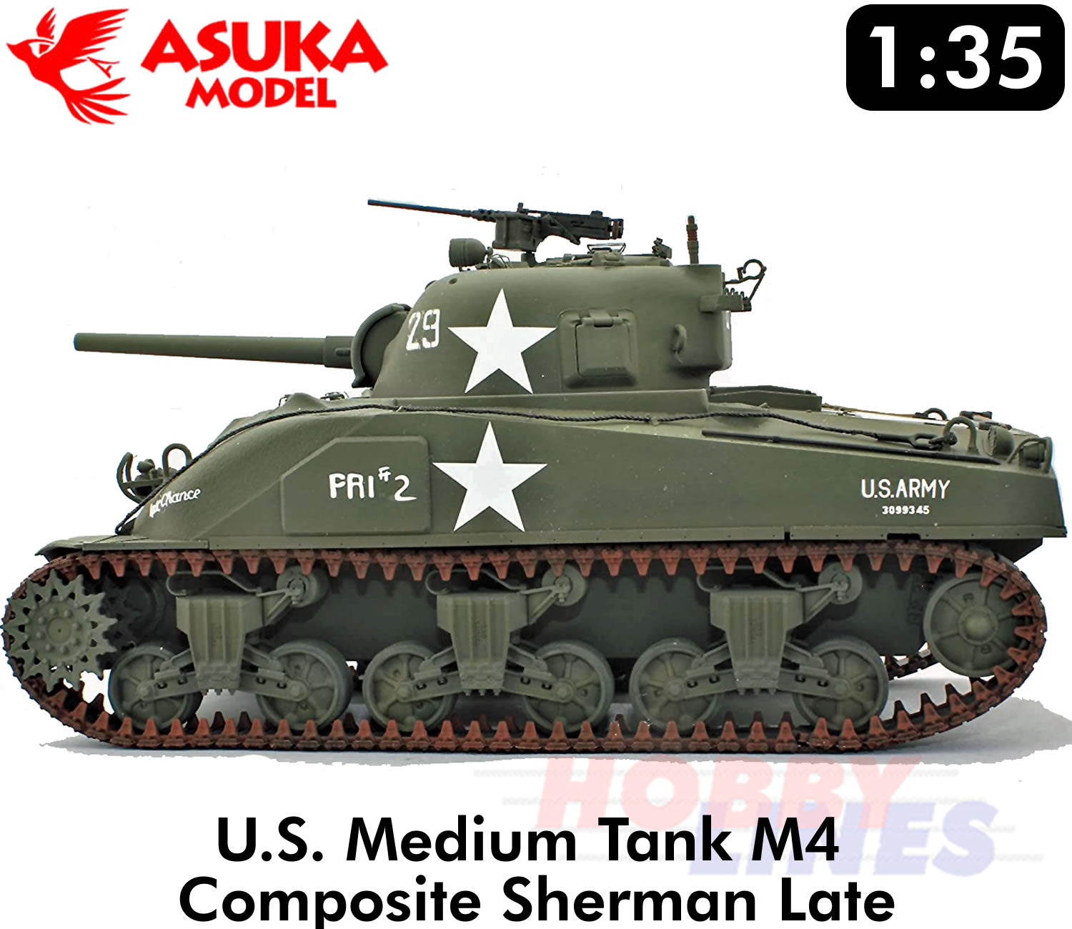M4 Composite Sherman late LAST CHANCE US Medium Tank WWII 1:35 kit
