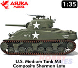 M4 Composite Sherman late LAST CHANCE US Medium Tank WWII 1:35 kit ASUKA 35049