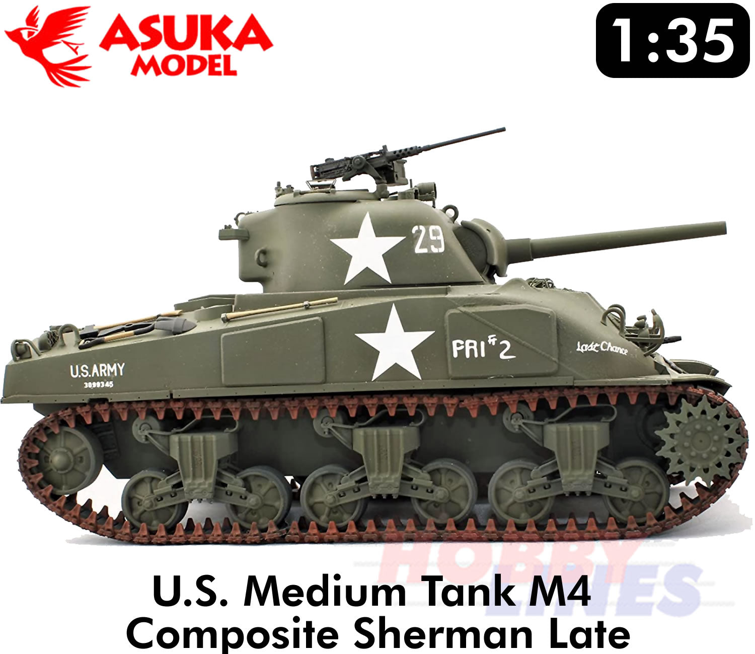 M4 Composite Sherman late LAST CHANCE US Medium Tank WWII 1:35 kit