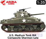 M4 Composite Sherman late LAST CHANCE US Medium Tank WWII 1:35 kit ASUKA 35049