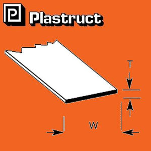 STYRENE STRIP Range polystyrene ABS rectangular plastic strips STS PLASTRUCT