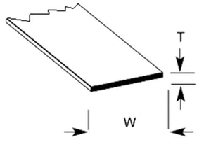 STYRENE STRIP Range polystyrene ABS rectangular plastic strips STS PLASTRUCT