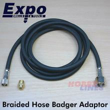 Load image into Gallery viewer, Braided Hose 1.7m w Badger Adaptor AB105 Airbrush Paint Spray EXPO TOOLS
