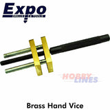 PRECISION BRASS HAND VICE polished steel guides Parallel jaws Professional tool