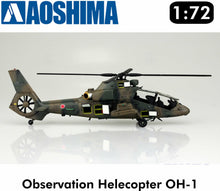 Load image into Gallery viewer, JGSDF Observation Helicopter OH-1 Ninja 1:72 scale model kit Aoshima 01434
