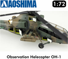 Load image into Gallery viewer, JGSDF Observation Helicopter OH-1 Ninja 1:72 scale model kit Aoshima 01434
