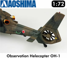 Load image into Gallery viewer, JGSDF Observation Helicopter OH-1 Ninja 1:72 scale model kit Aoshima 01434
