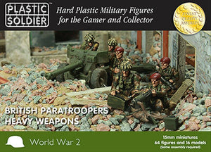 Plastic Soldier 15mm WW2015016 British PARATROOPERS HEAVY WEAPONS WW2