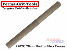 Load image into Gallery viewer, Perma-Grit R202C FILE LARGE ROUND Coarse 20mm tube Tungsten Carbide Permagrit
