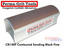 Load image into Gallery viewer, Perma-Grit CB140F CONTOUR SANDING BLOCK Fine 140mm Tungsten Carbide Permagrit
