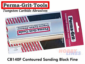 Perma-Grit CB140F CONTOUR SANDING BLOCK Fine 140mm Tungsten Carbide Permagrit