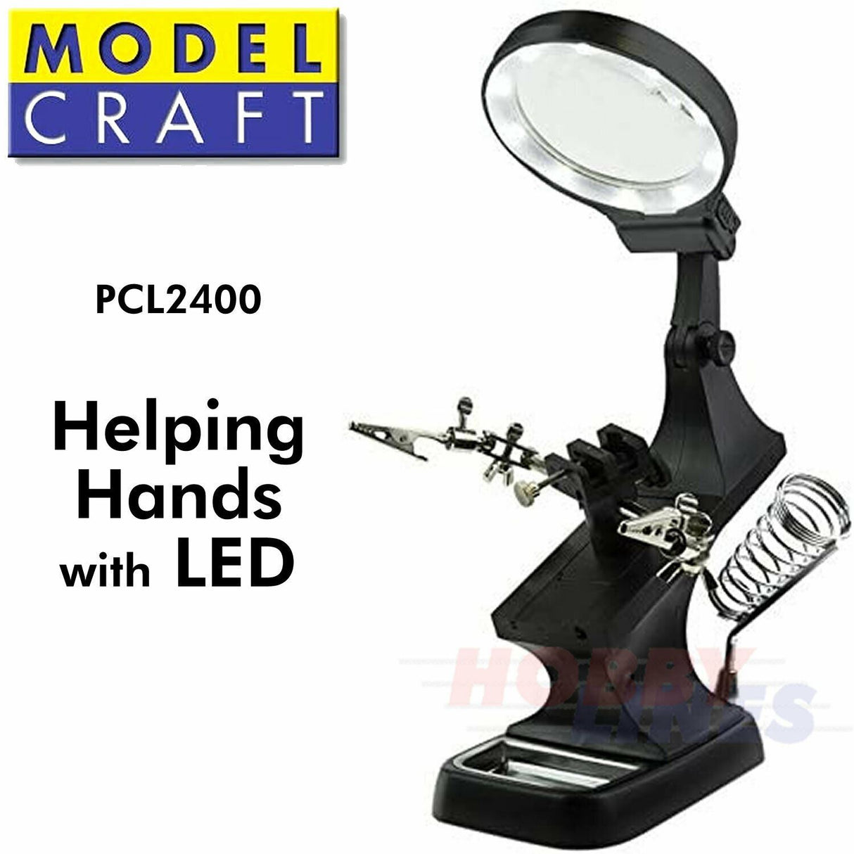 Helping Hands Magnifier Soldering Station with LED Light Model Craft PCL2400