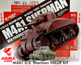 Asuka 1:35 M4A1 U.S. SHERMAN model WWII Tank kit 35AS001 (value kit)