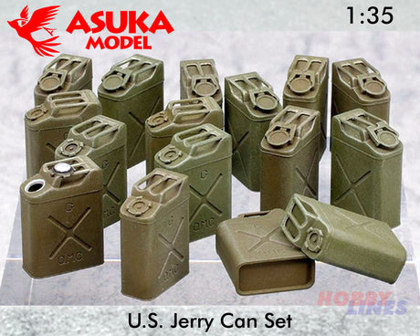 TASCA (Asuka) 1/35 Scale WW2 U.S. Jerrycan Set- 35-L14 TASCA (Asuka) 1/35 Scale WW2 U.S. Jerrycan Set- 35-L14