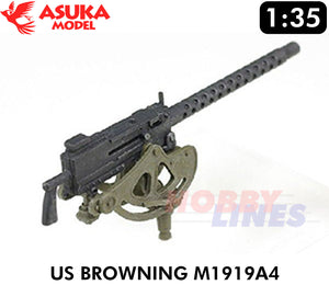 U.S. .50" Browning M1919A4 Machine Gun Set 2pcs 1:35 kit Tasca ASUKA 35L26
