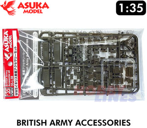 BRITISH ARMY ACCESSORIES SET WWII kit 1:35 Tasca ASUKA 35L38
