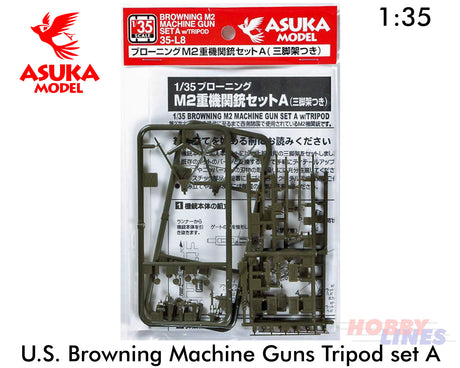 Asuka 1:35 U.S. .50" BROWNING MACHINE GUNS TRIPOD set A scale model kit 35L8