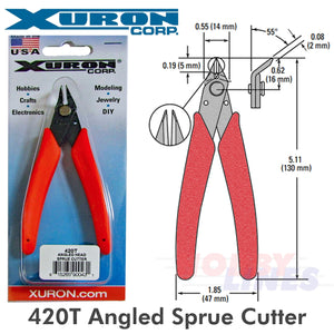 Xuron 420T Angle Head High Precision Shear Snips Made in the USA Hand Tool