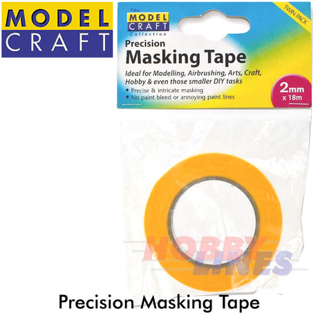 PRECISION MASKING TAPE 1-18mm width 18m Airbrush Detailing Art DIY  ModelCraft