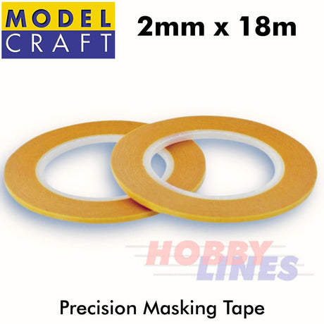 PRECISION MASKING TAPE 1-18mm width 18m Airbrush Detailing Art DIY  ModelCraft