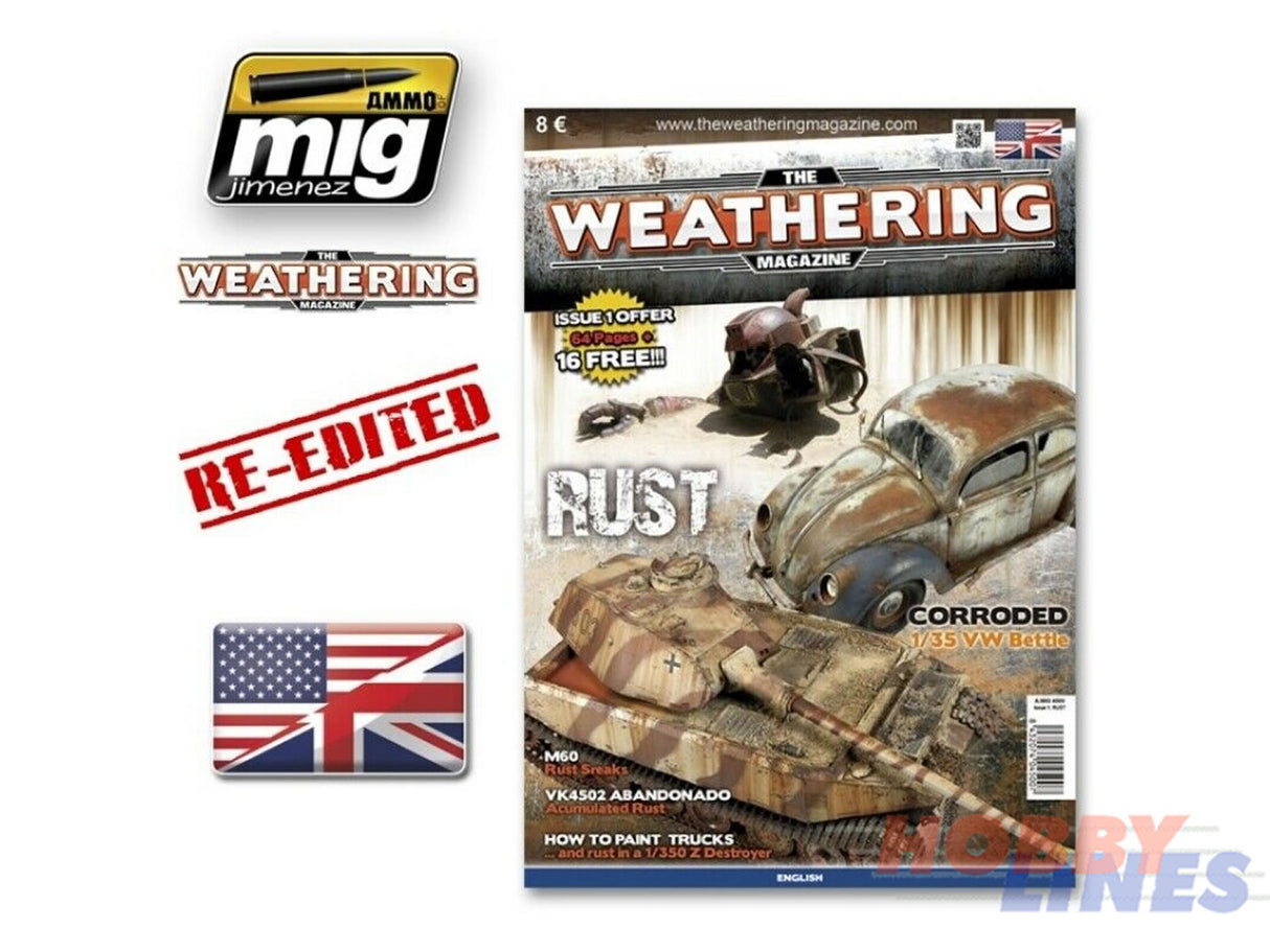 The Weathering Magazine Issue 1 RUST paint guide AMMO By Mig Jimenez MIG4500