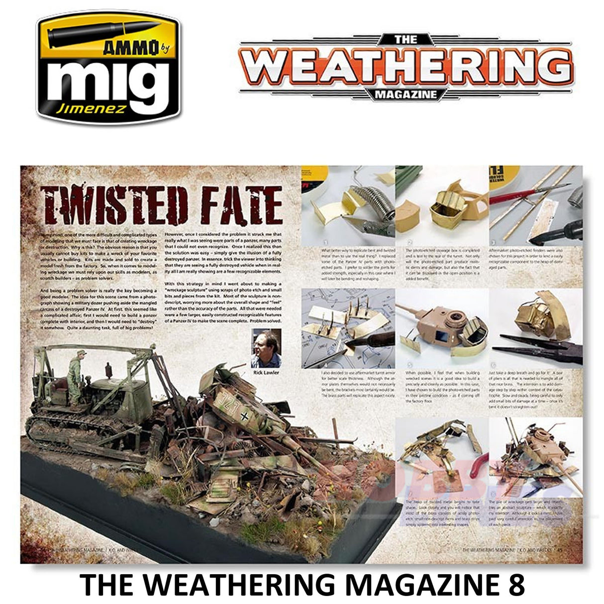The Weathering Magazine Issue 9 K.O. & WRECKS guide AMMO By Mig Jimenez MIG4508