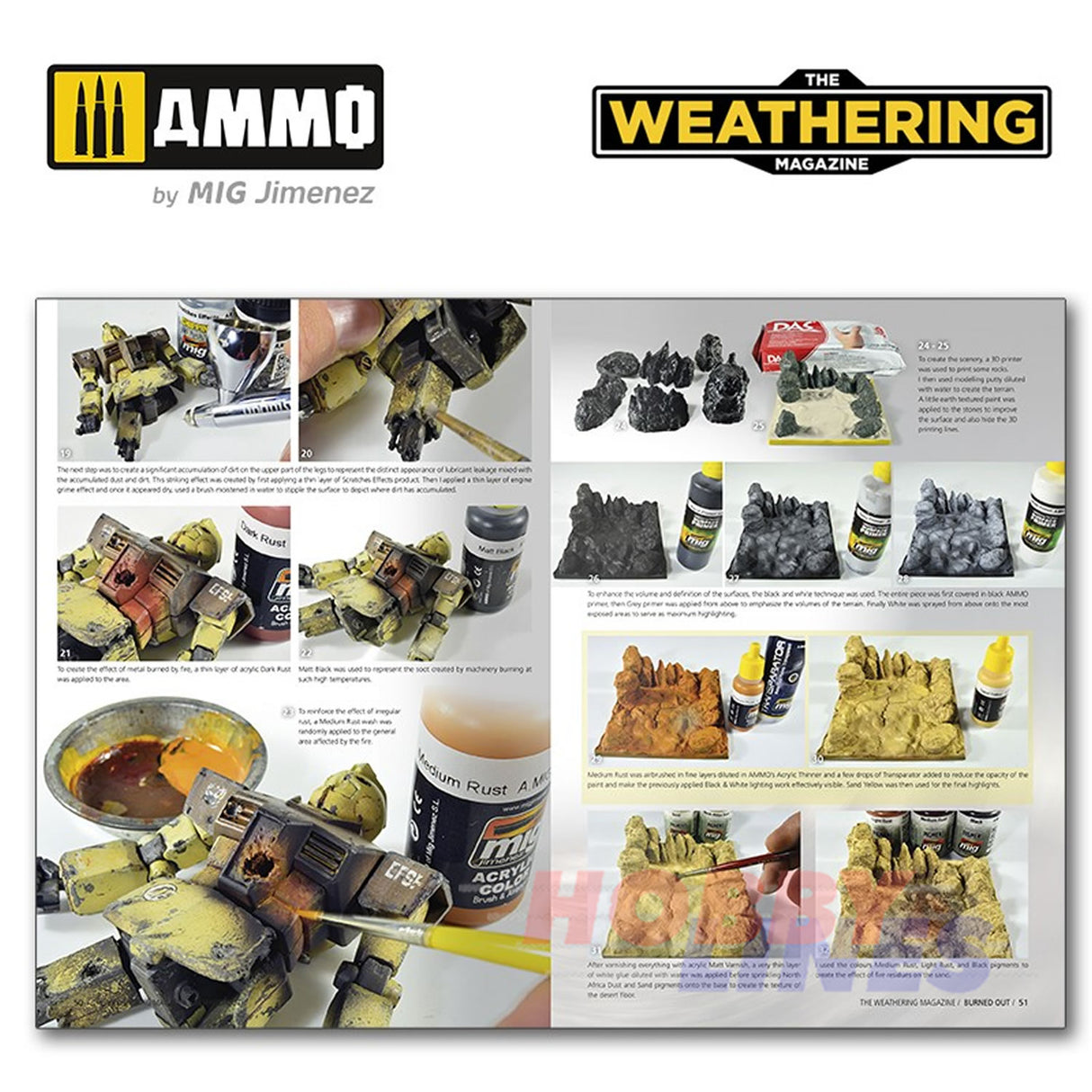 The Weathering Magazine Issue 33 BURNED OUT Paperback Book Ammo by Mig MIG4532