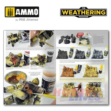The Weathering Magazine Issue 33 BURNED OUT Paperback Book Ammo by Mig MIG4532