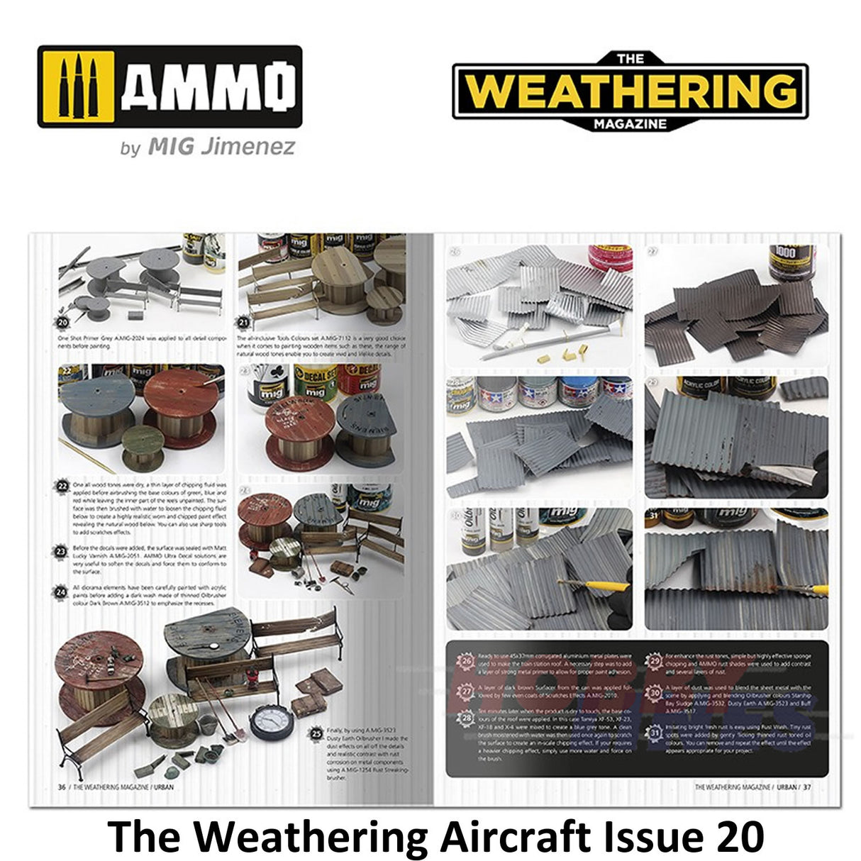 The Weathering Magazine Issue 34 â URBAN Paperback Book Ammo Mig MIG4533