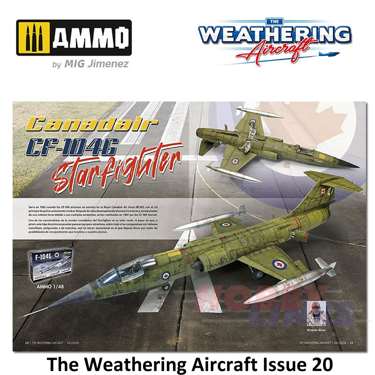 The Weathering Aircraft Issue 20 - ONE COLOUR Paperback Book Ammo Mig MIG5220
