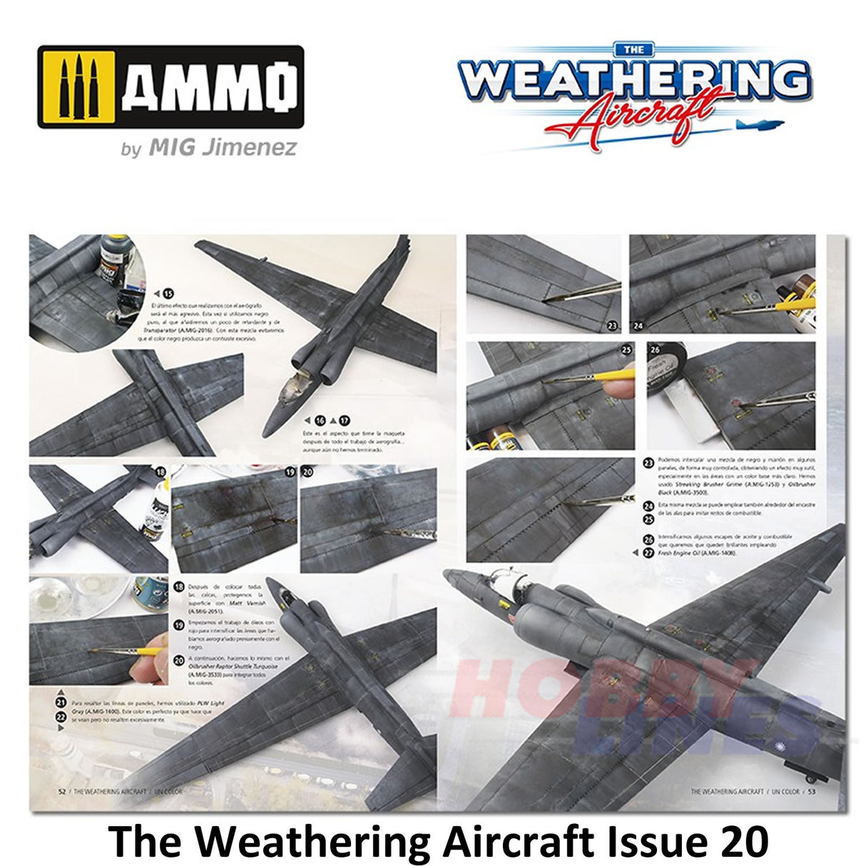 The Weathering Aircraft Issue 20 - ONE COLOUR Paperback Book Ammo Mig MIG5220