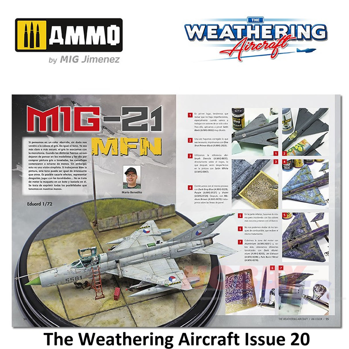 The Weathering Aircraft Issue 20 - ONE COLOUR Paperback Book Ammo Mig MIG5220