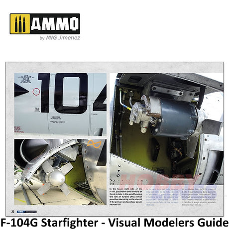 F-104G STARFIGHTER - Visual Modelers Guide Book 70 pages Ammo by Mig MIG6004