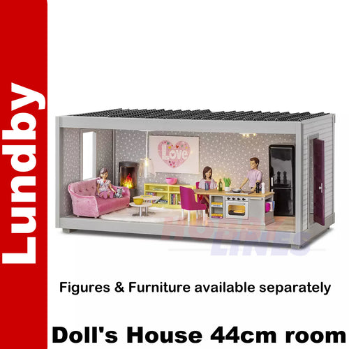 ROOM 44cm modular unit versatile Dolls House 1:18th scale LUNDBY Sweden