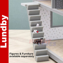 Load image into Gallery viewer, STAIRS fixtures &amp; fittings stair case Doll&#39;s House 1:18th scale LUNDBY Sweden
