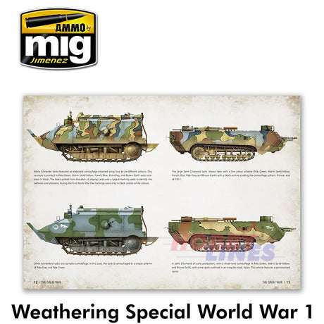 Weathering Special WORLD WAR 1 Paperback Book The Great War Ammo by Mig MIG6011