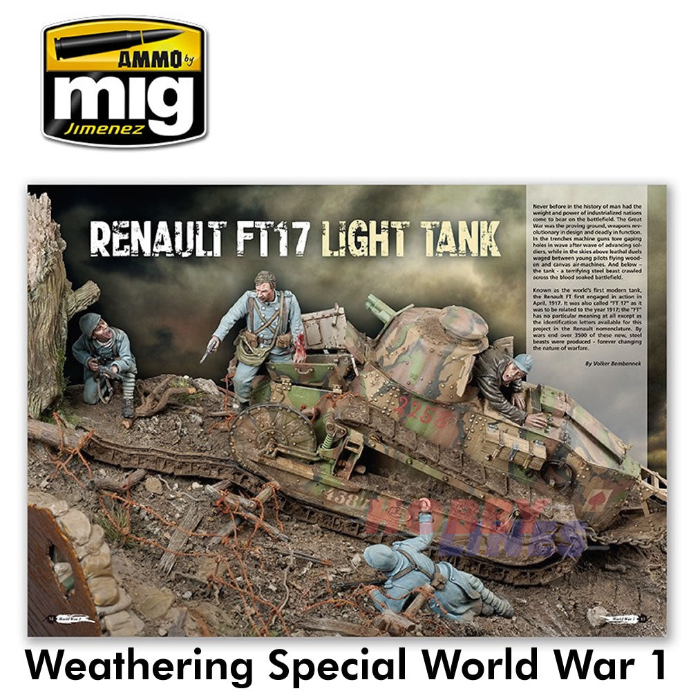 Weathering Special WORLD WAR 1 Paperback Book The Great War Ammo by Mig MIG6011