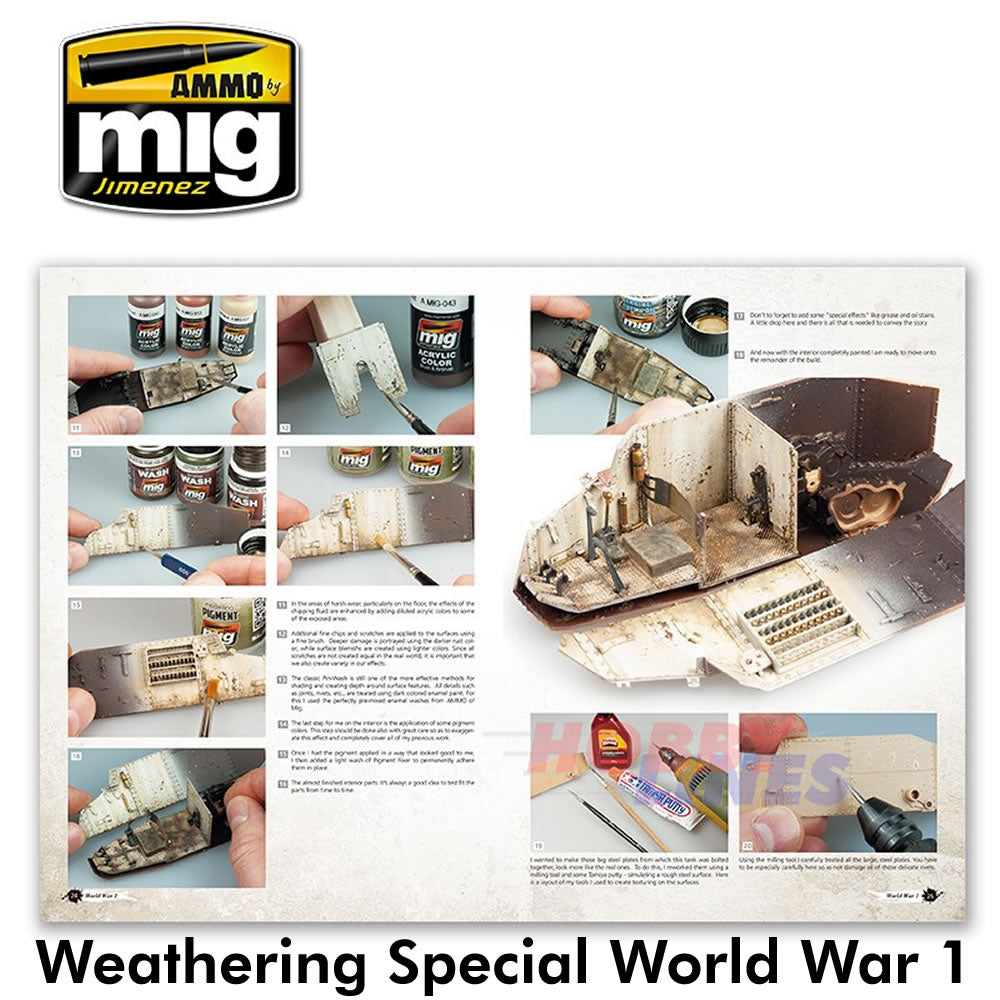 Weathering Special WORLD WAR 1 Paperback Book The Great War Ammo by Mig MIG6011