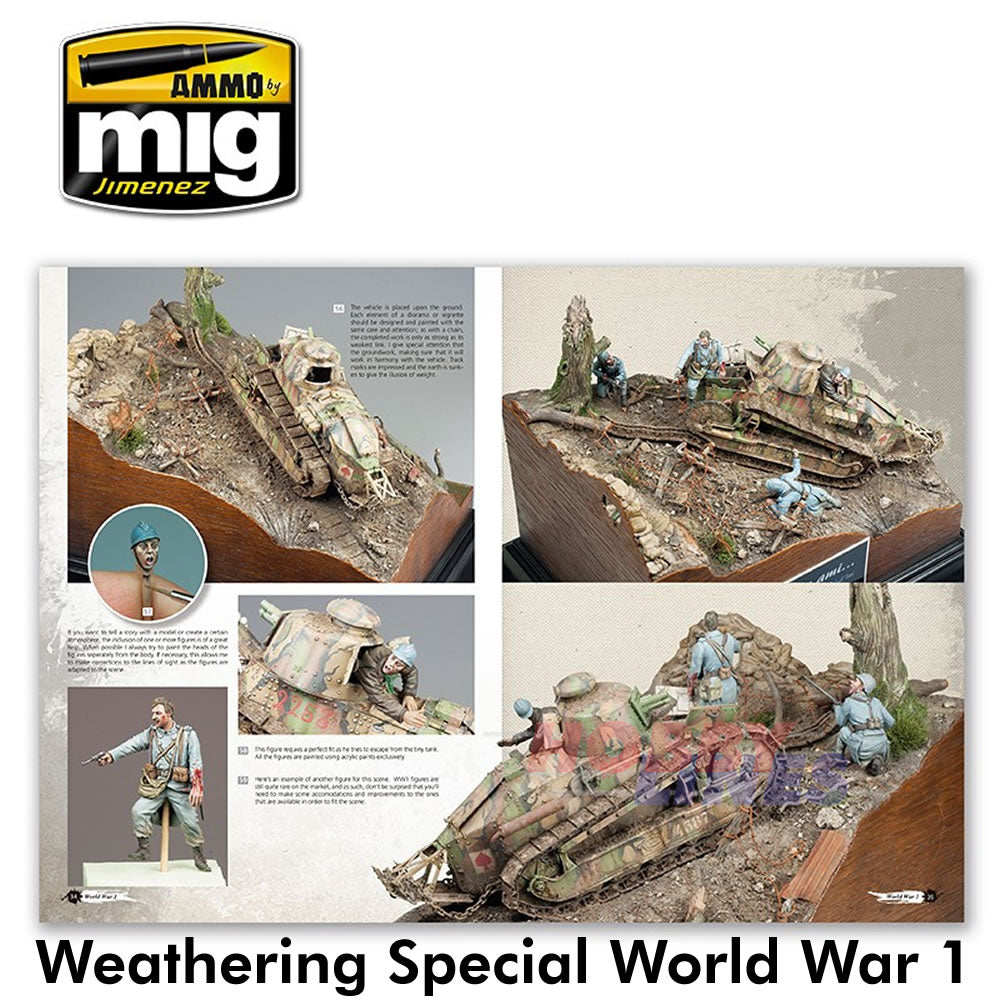 Weathering Special WORLD WAR 1 Paperback Book The Great War Ammo by Mig MIG6011