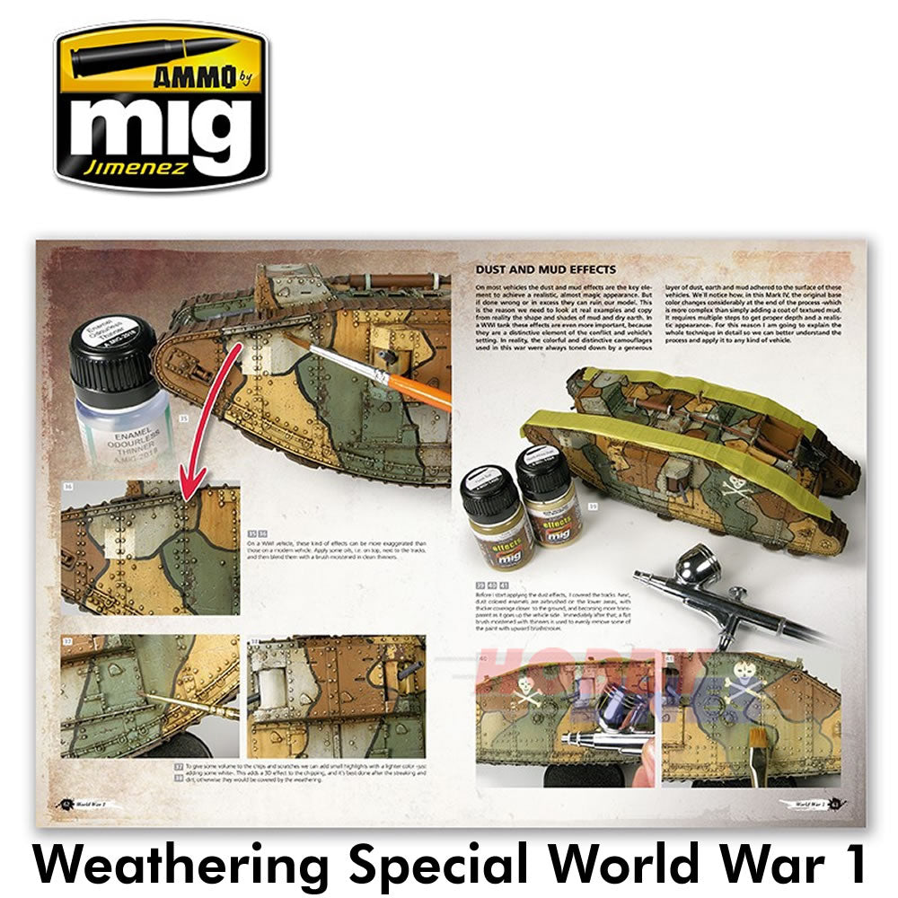 Weathering Special WORLD WAR 1 Paperback Book The Great War Ammo by Mig MIG6011