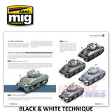 BLACK & WHITE TECHNIQUE 100 pages Jose Luis Lopez Ammo Mig MIG6016