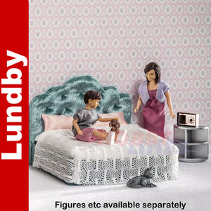BEDROOM SET Doll's House luxurious 1:18th scale LUNDBY Sweden
