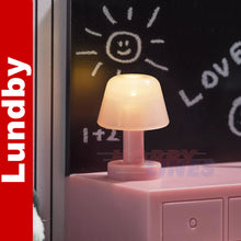 Load image into Gallery viewer, TEEN ROOM SET Bedroom Bed Vanity &amp; Lamp Dolls House 1:18th scale LUNDBY Sweden
