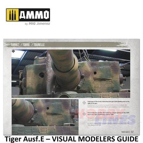 Tiger Ausf.E â VISUAL MODELERS GUIDE Book 80 pages Ammo by Mig MIG6024
