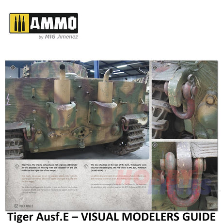 Tiger Ausf.E â VISUAL MODELERS GUIDE Book 80 pages Ammo by Mig MIG6024