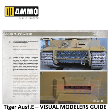 Tiger Ausf.E â VISUAL MODELERS GUIDE Book 80 pages Ammo by Mig MIG6024